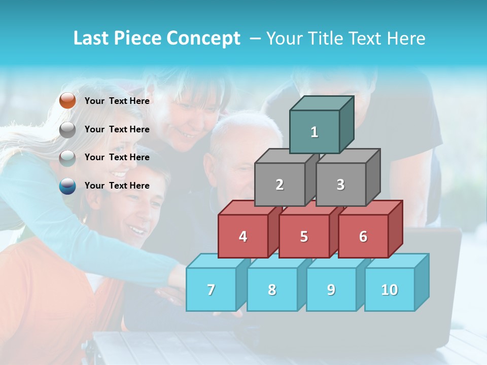 Young Teenager Old PowerPoint Template