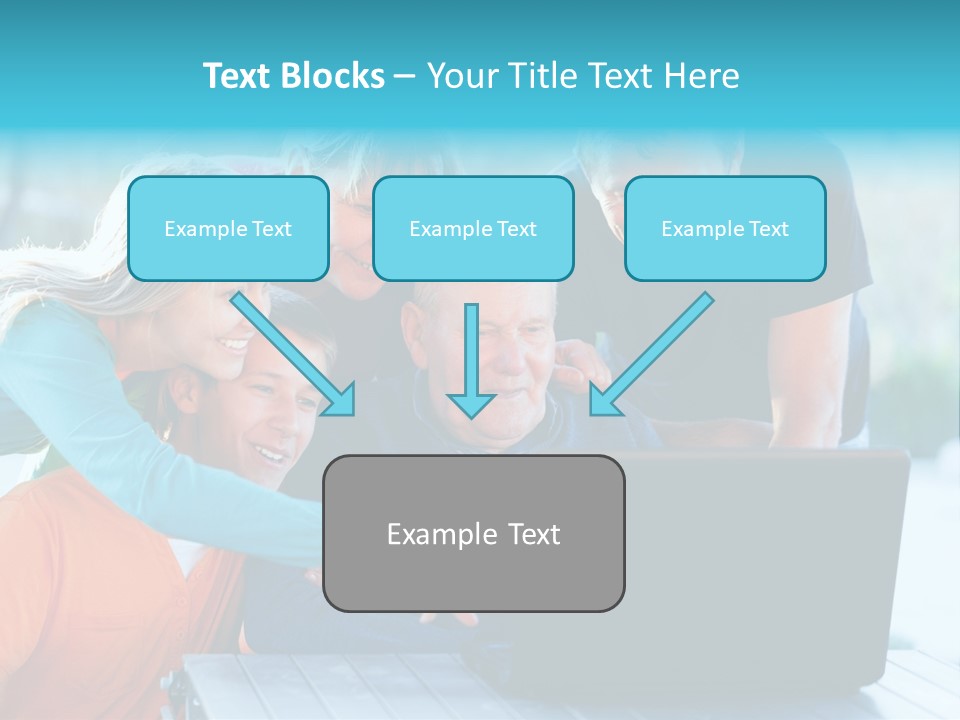 Young Teenager Old PowerPoint Template