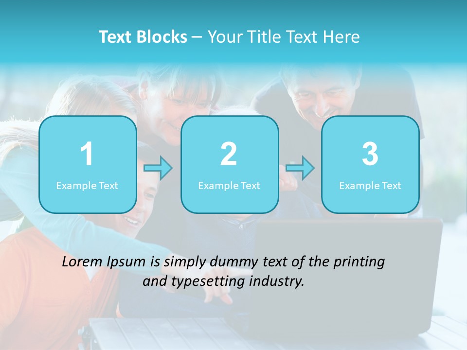 Young Teenager Old PowerPoint Template