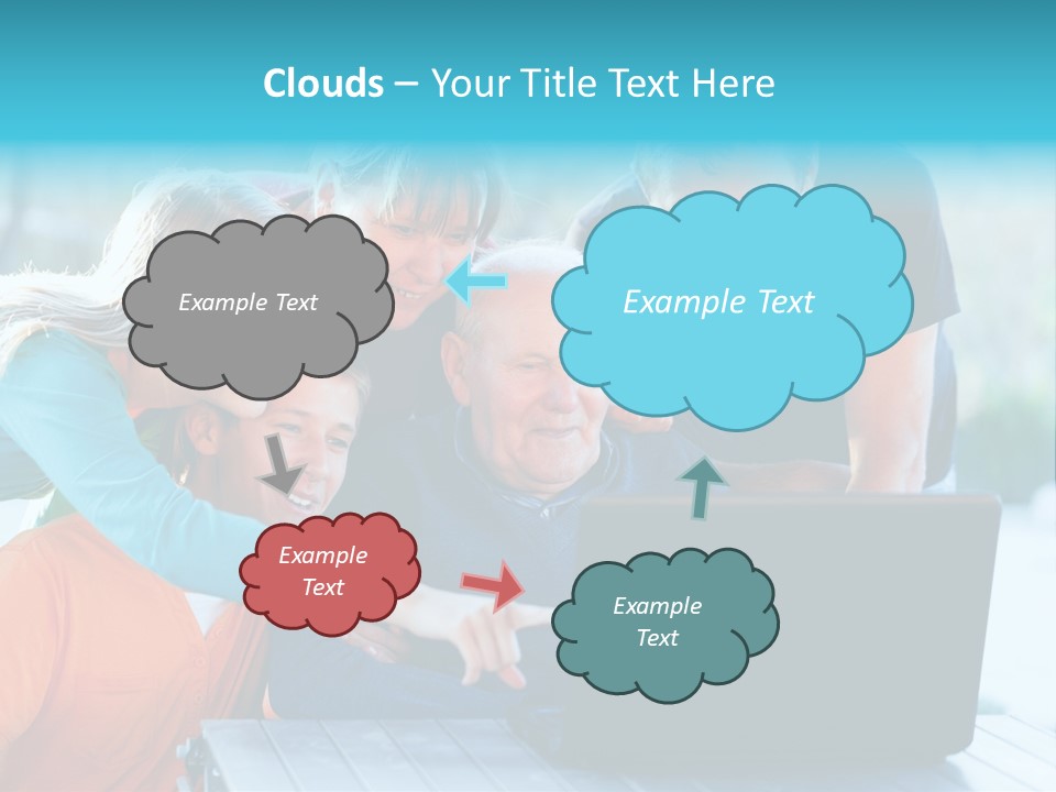 Young Teenager Old PowerPoint Template