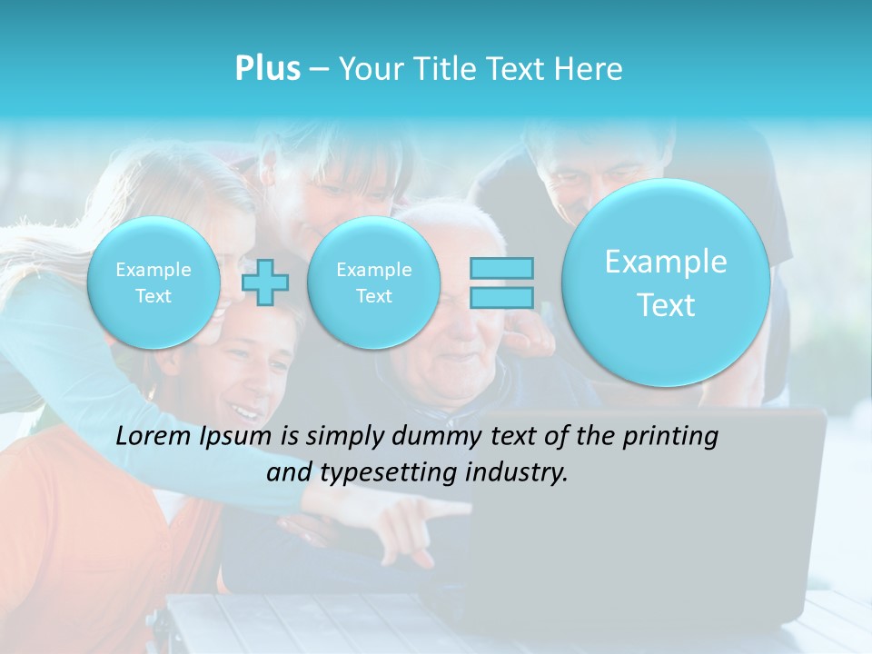 Young Teenager Old PowerPoint Template