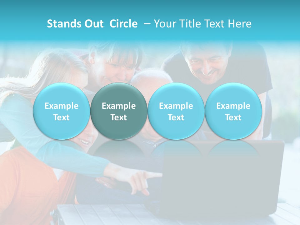 Young Teenager Old PowerPoint Template