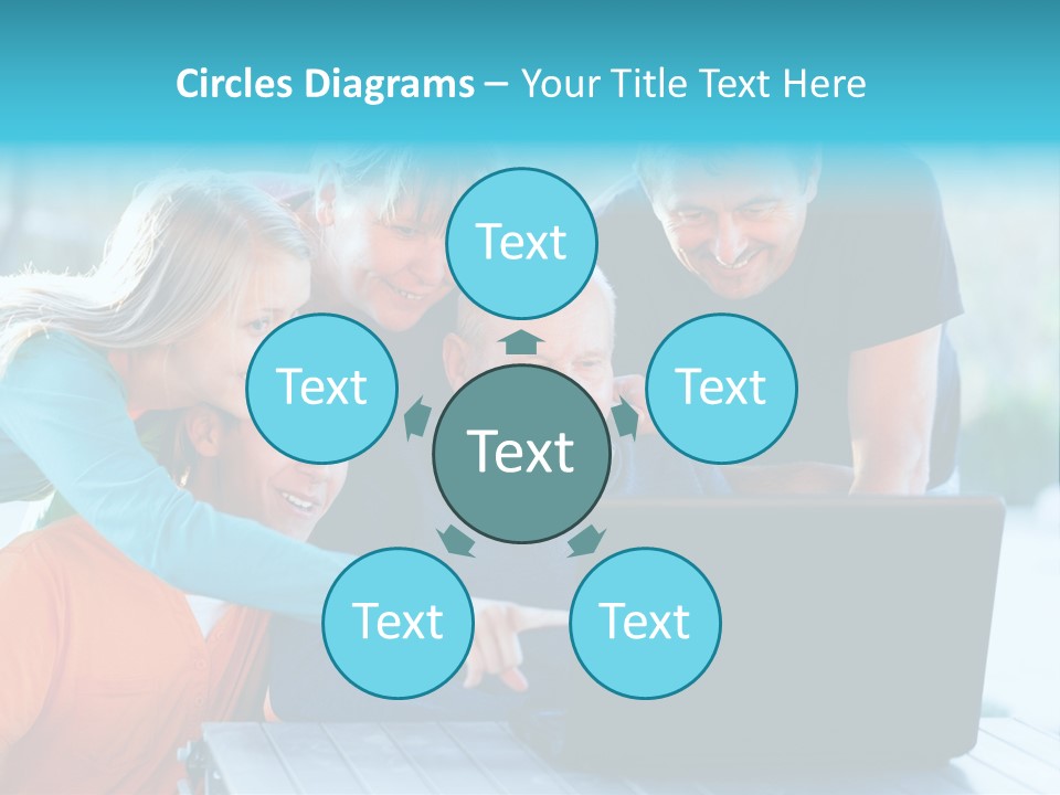 Young Teenager Old PowerPoint Template