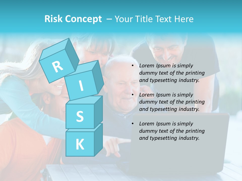 Young Teenager Old PowerPoint Template