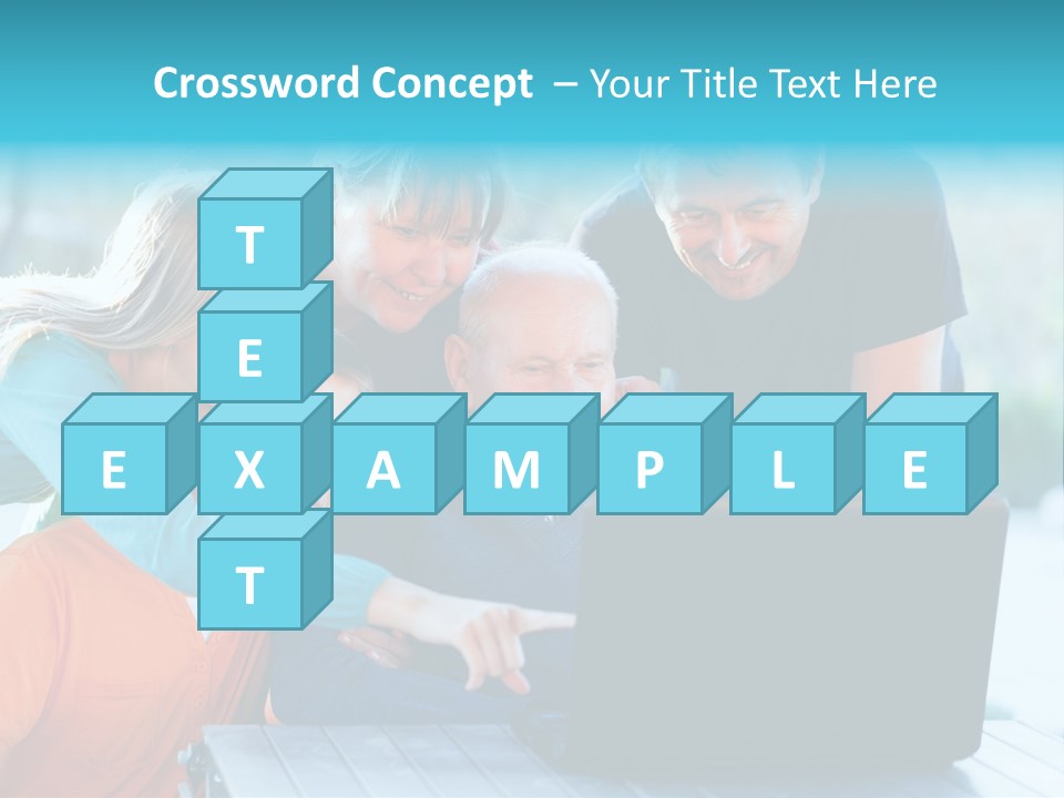 Young Teenager Old PowerPoint Template