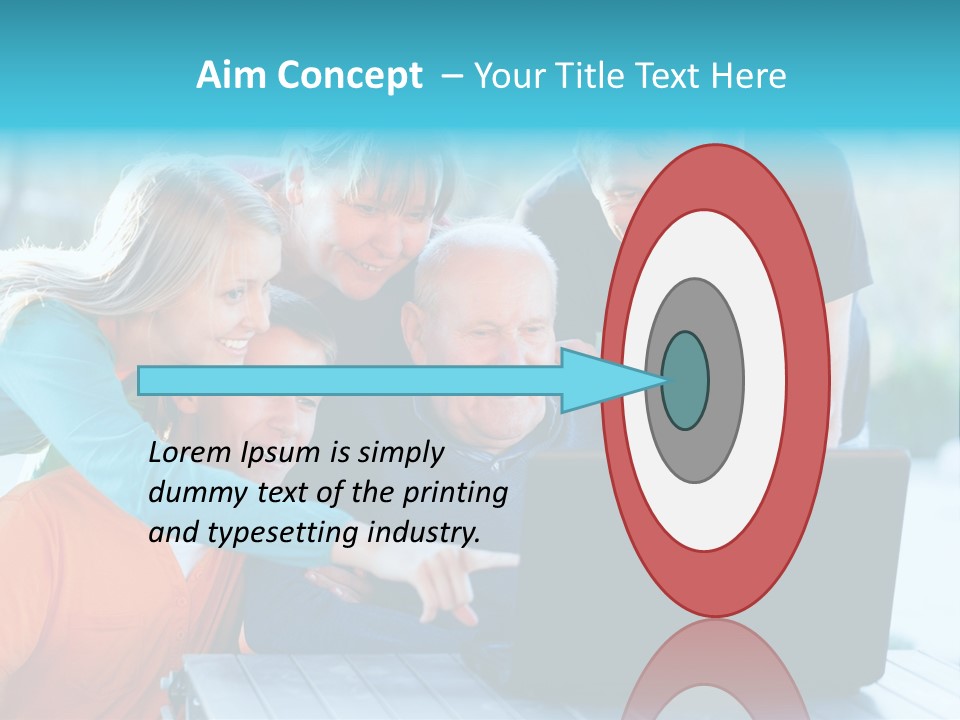 Young Teenager Old PowerPoint Template