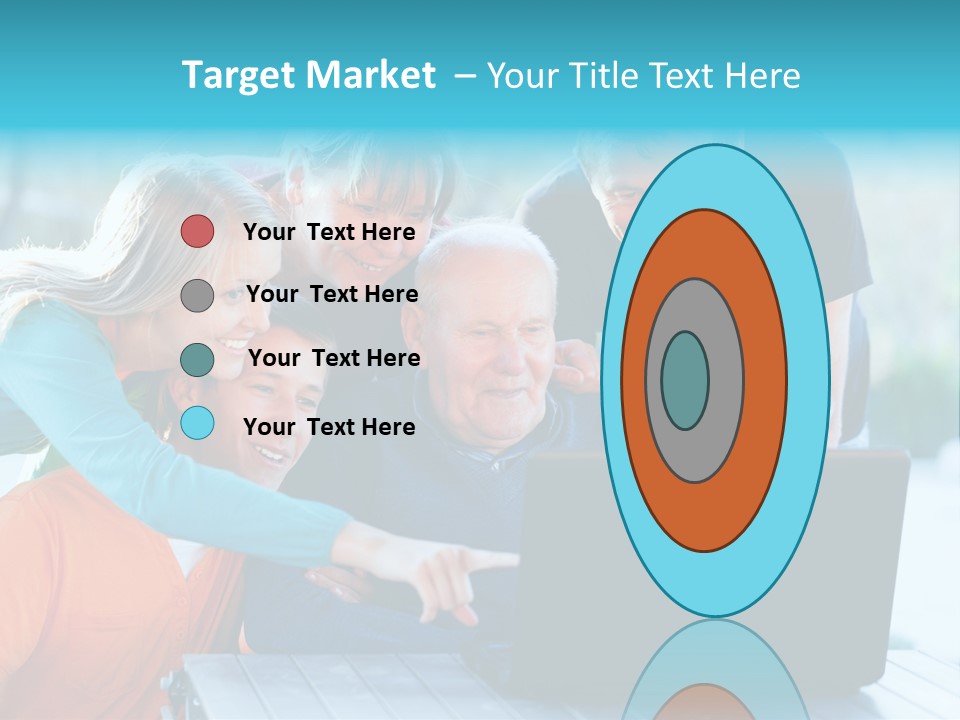 Young Teenager Old PowerPoint Template