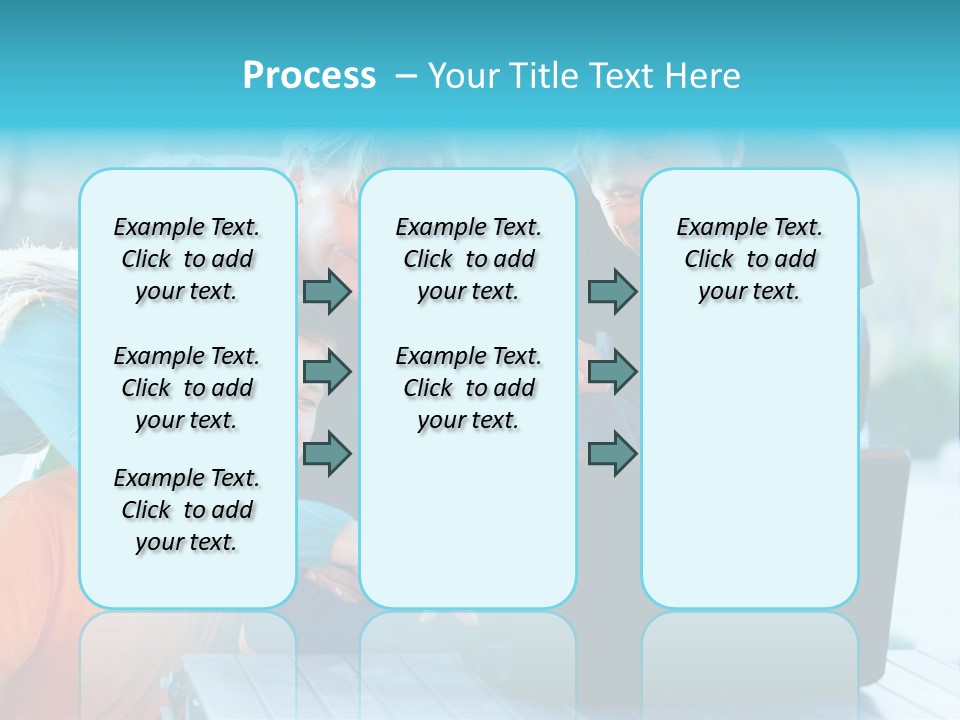 Young Teenager Old PowerPoint Template