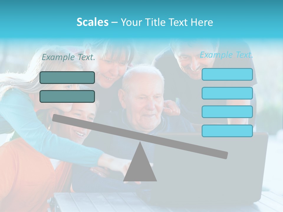 Young Teenager Old PowerPoint Template