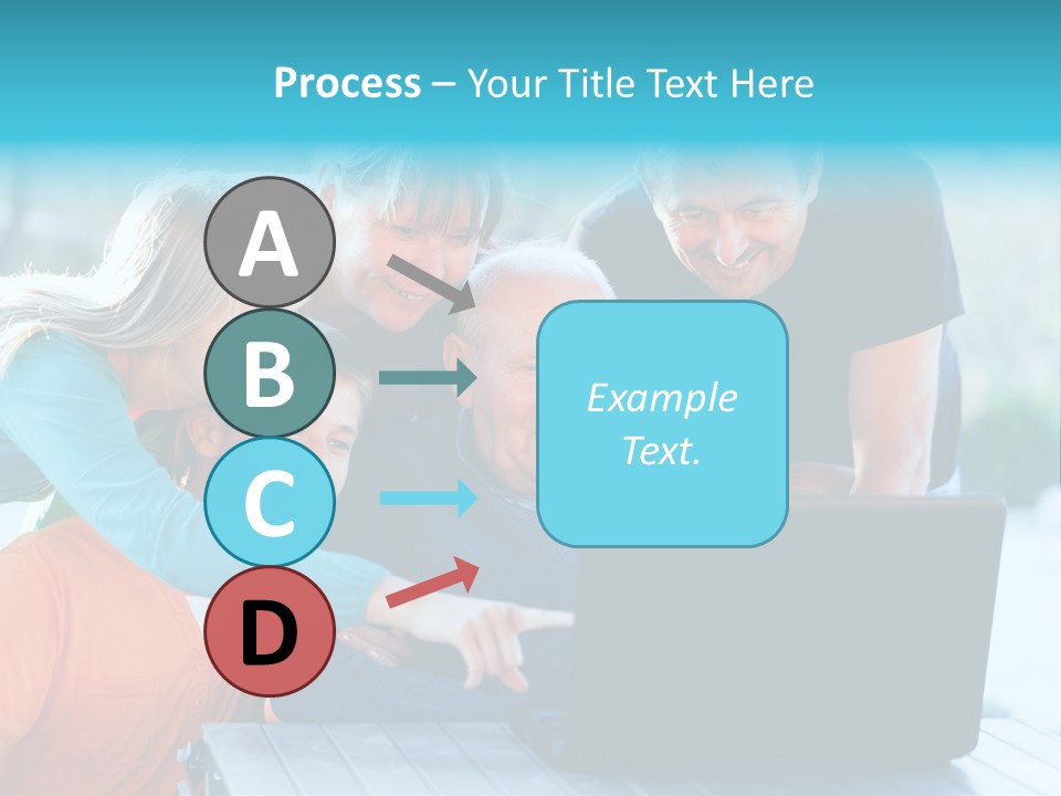 Young Teenager Old PowerPoint Template