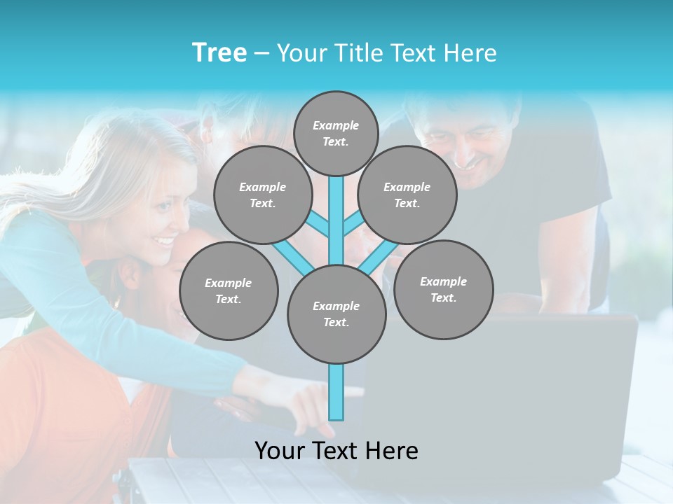 Young Teenager Old PowerPoint Template