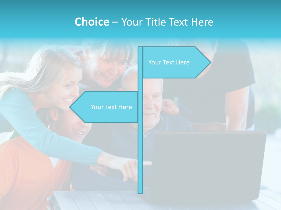 Young Teenager Old PowerPoint Template