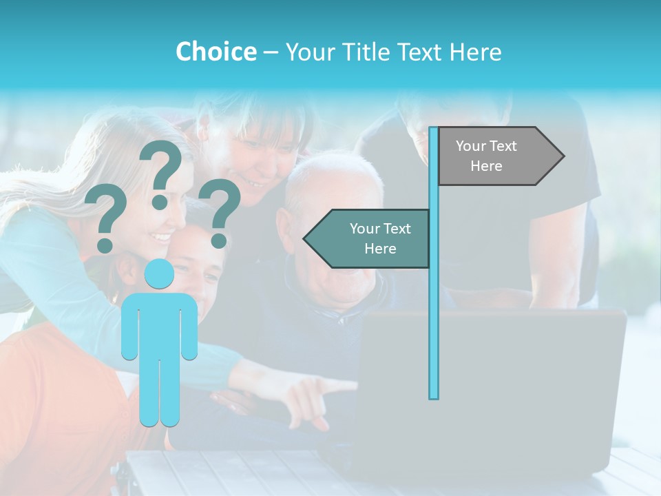 Young Teenager Old PowerPoint Template