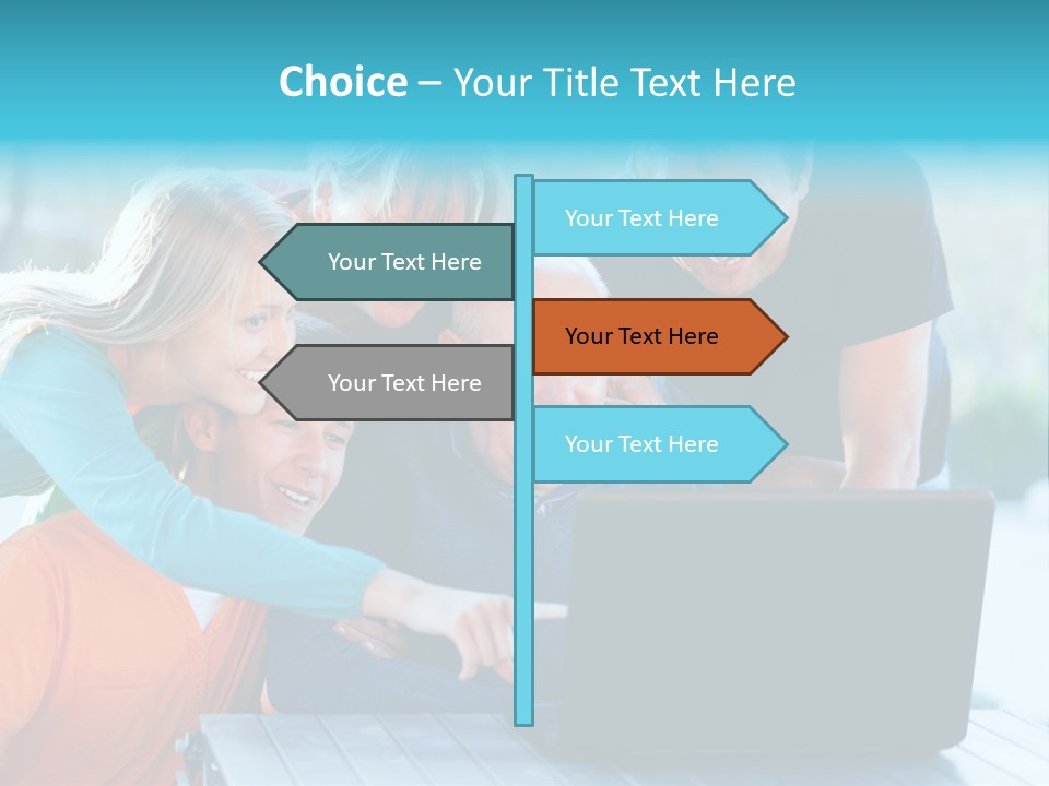 Young Teenager Old PowerPoint Template