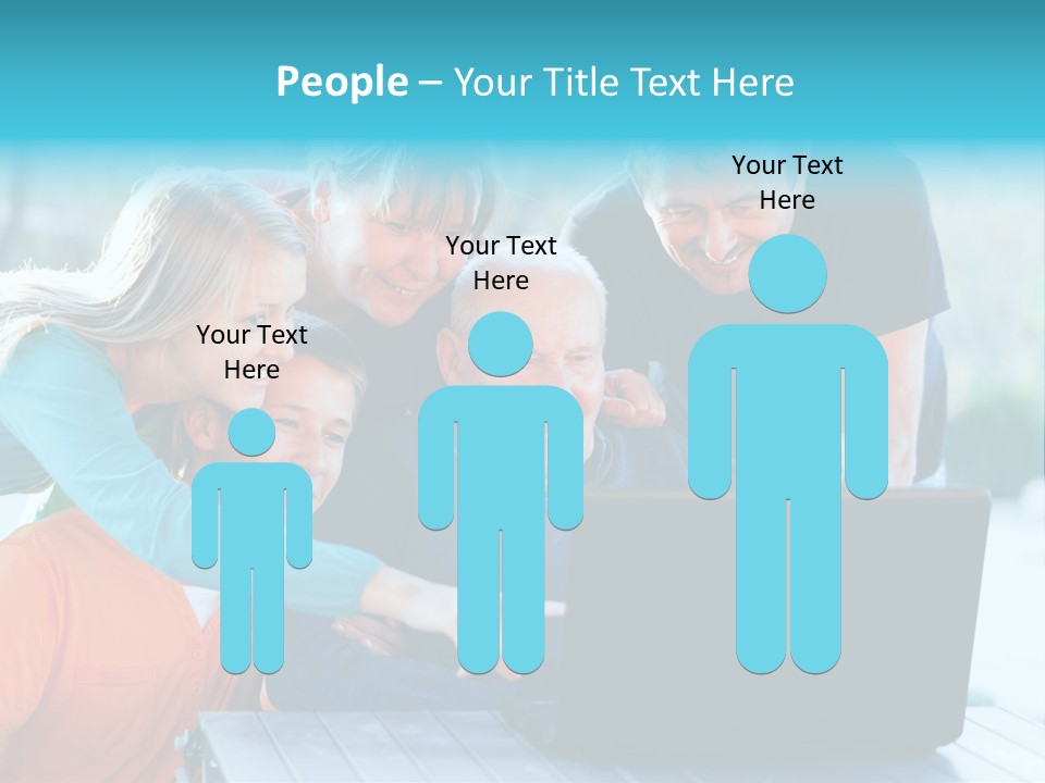 Young Teenager Old PowerPoint Template