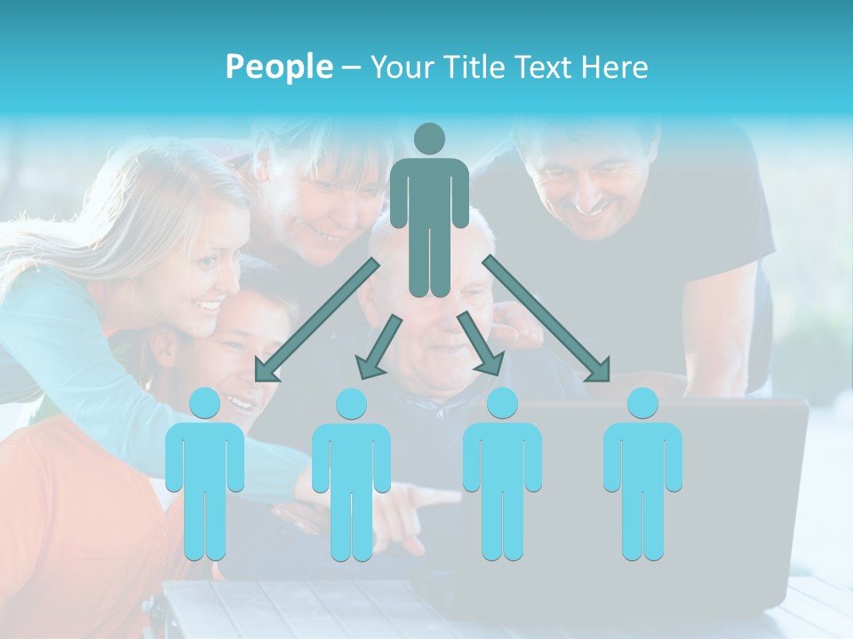 Young Teenager Old PowerPoint Template