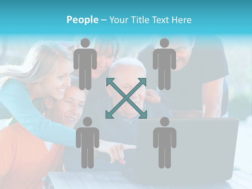 Young Teenager Old PowerPoint Template