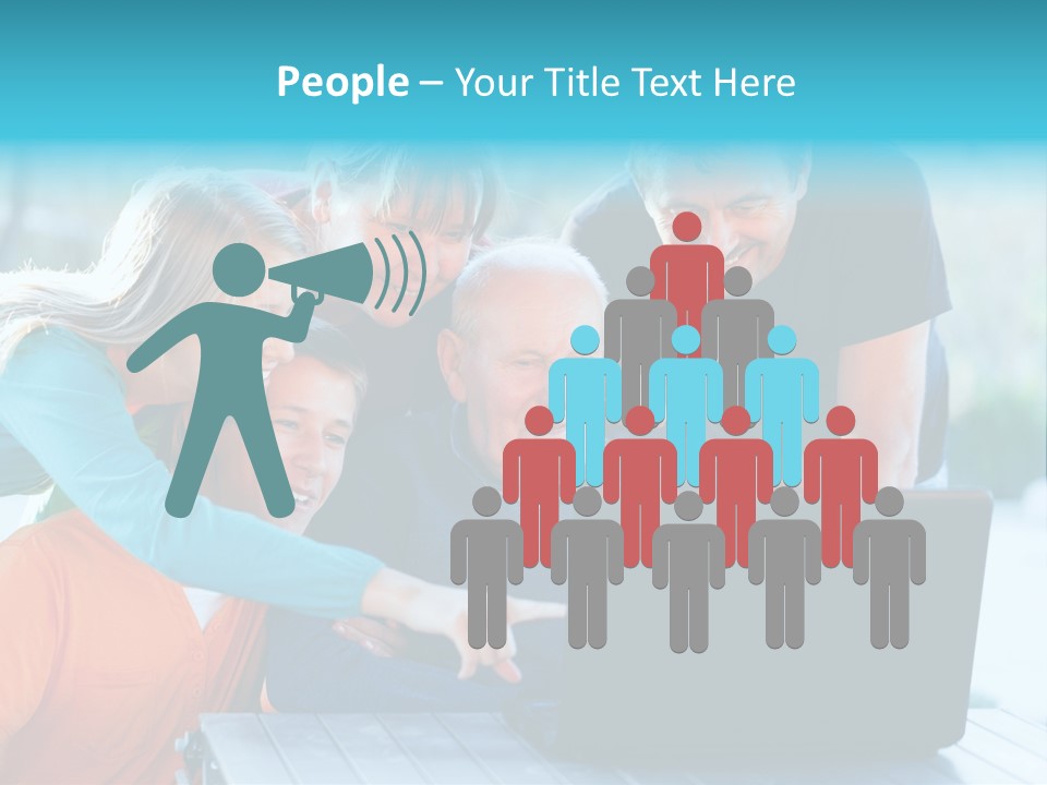 Young Teenager Old PowerPoint Template