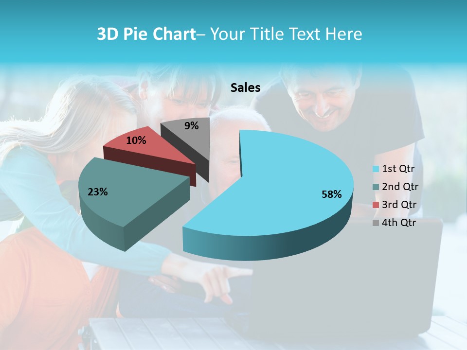 Young Teenager Old PowerPoint Template
