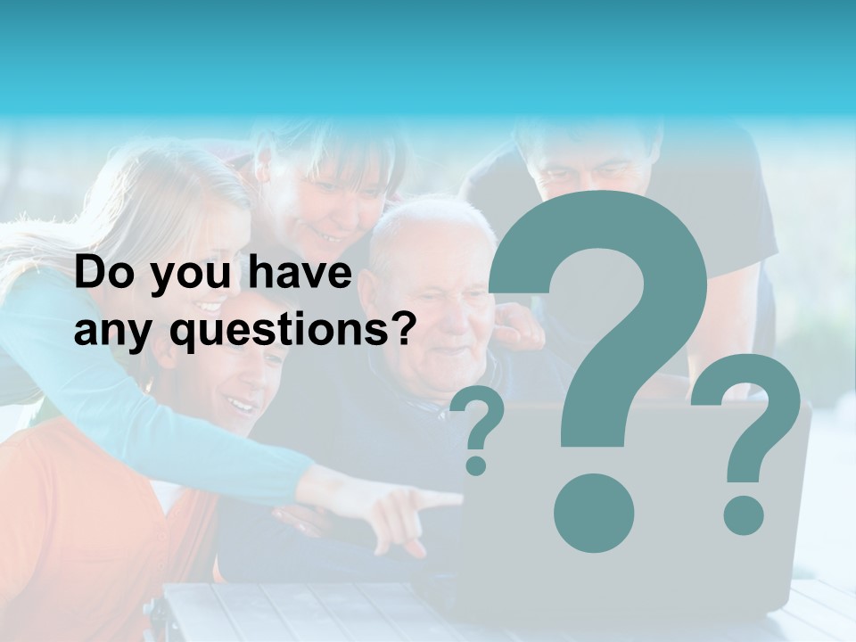 Young Teenager Old PowerPoint Template