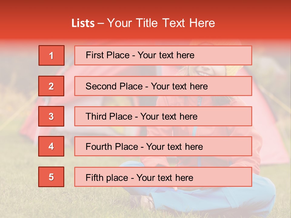 Tourism Rest Enjoyment PowerPoint Template