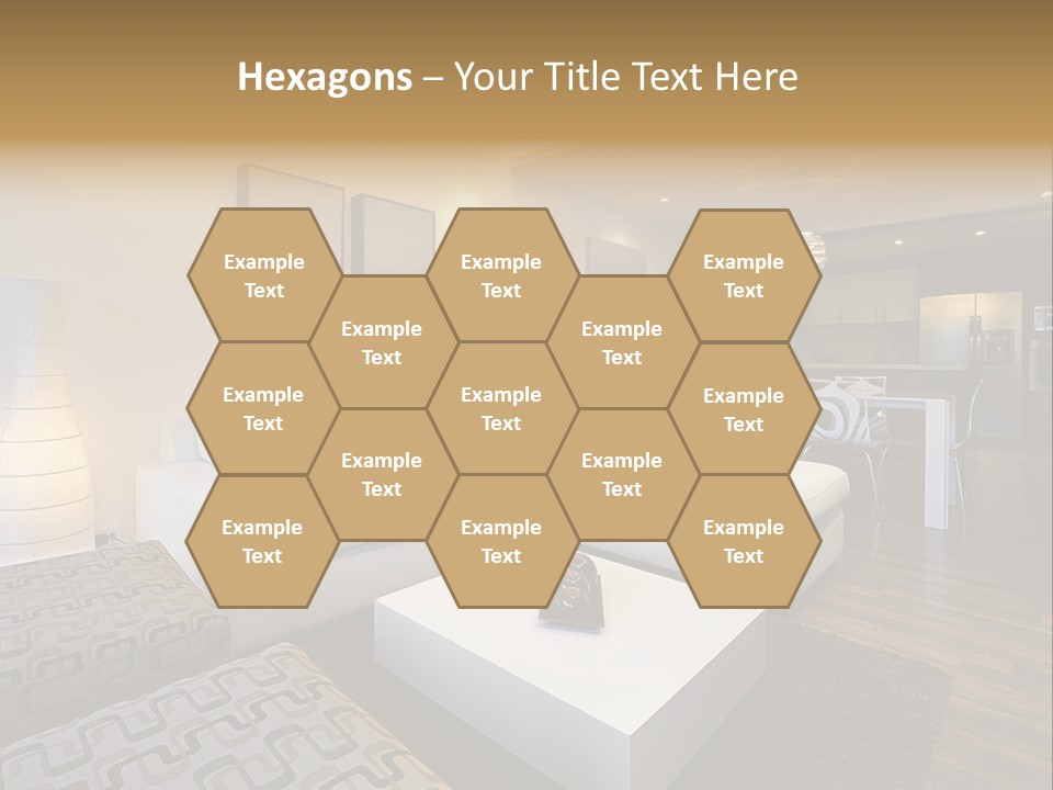 Modern Sofa Beige PowerPoint Template