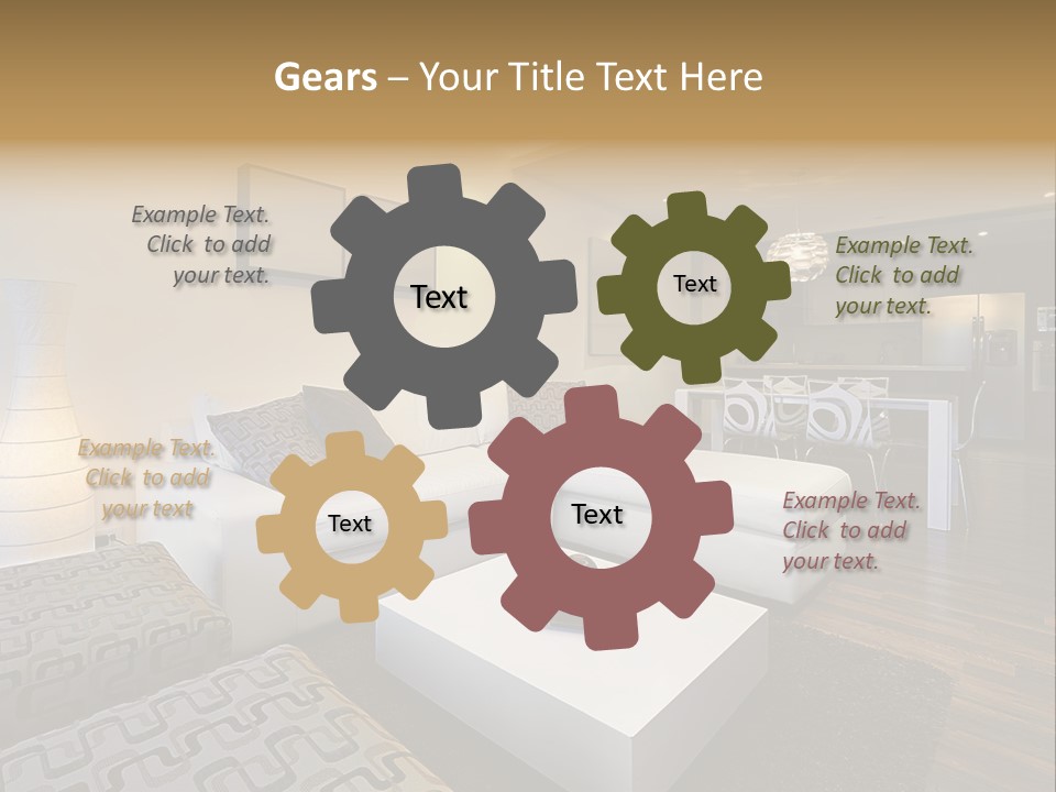 Modern Sofa Beige PowerPoint Template