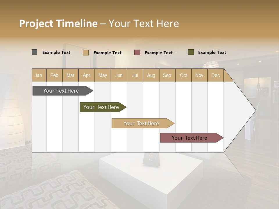 Modern Sofa Beige PowerPoint Template