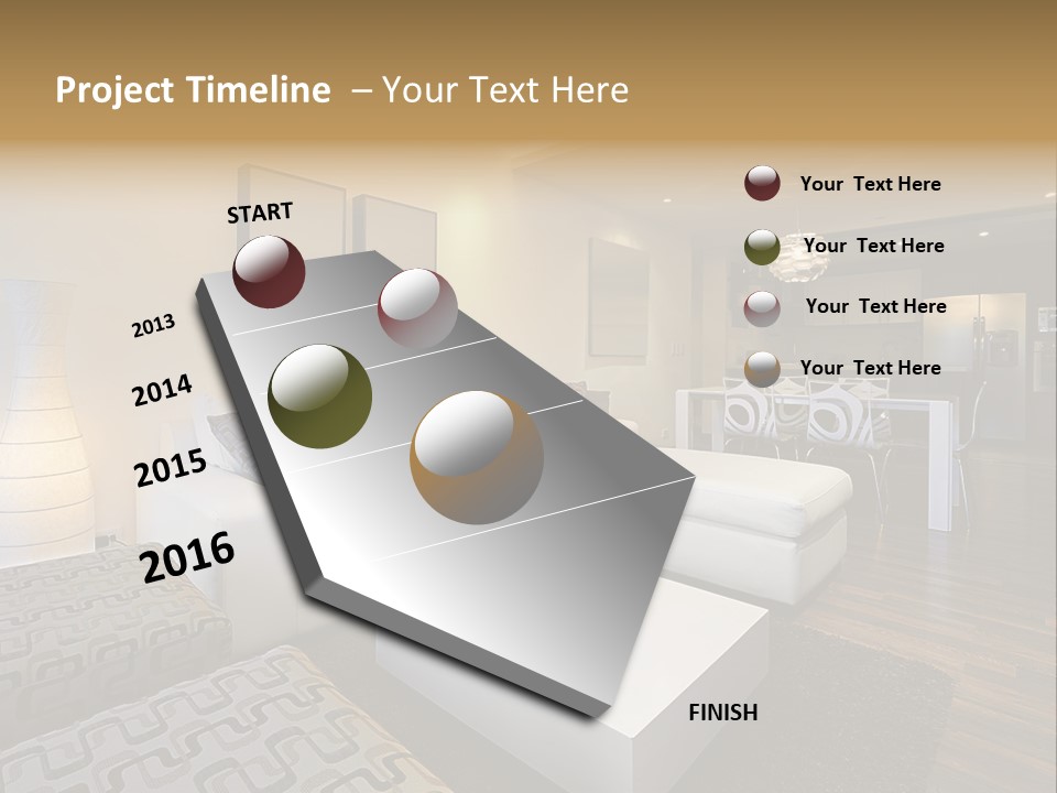 Modern Sofa Beige PowerPoint Template