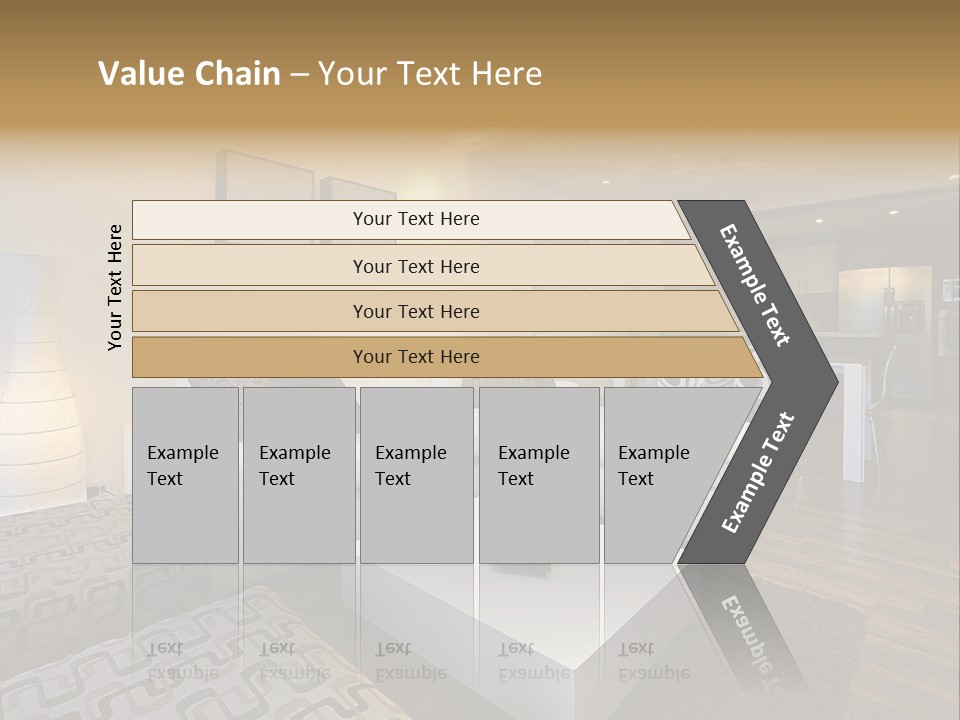 Modern Sofa Beige PowerPoint Template