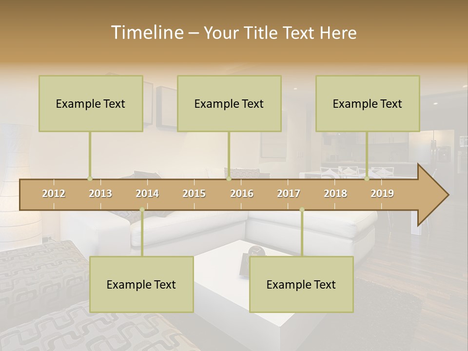 Modern Sofa Beige PowerPoint Template