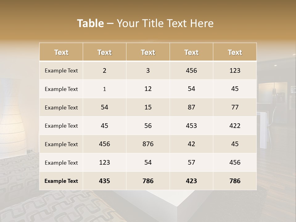 Modern Sofa Beige PowerPoint Template