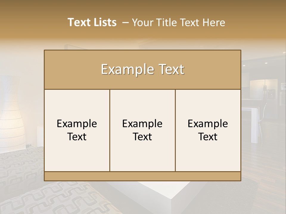 Modern Sofa Beige PowerPoint Template