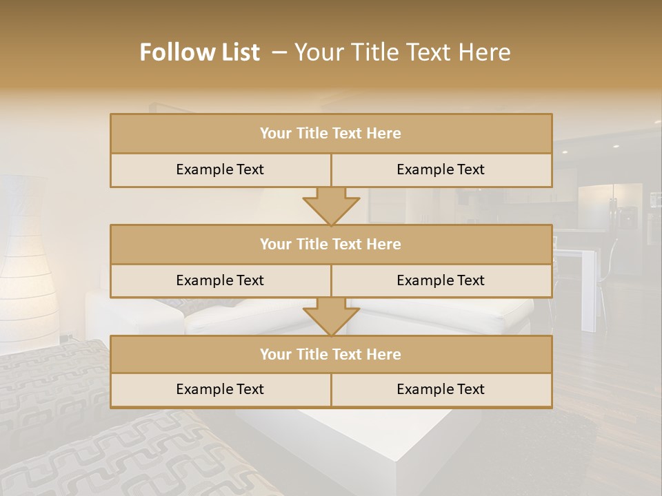Modern Sofa Beige PowerPoint Template