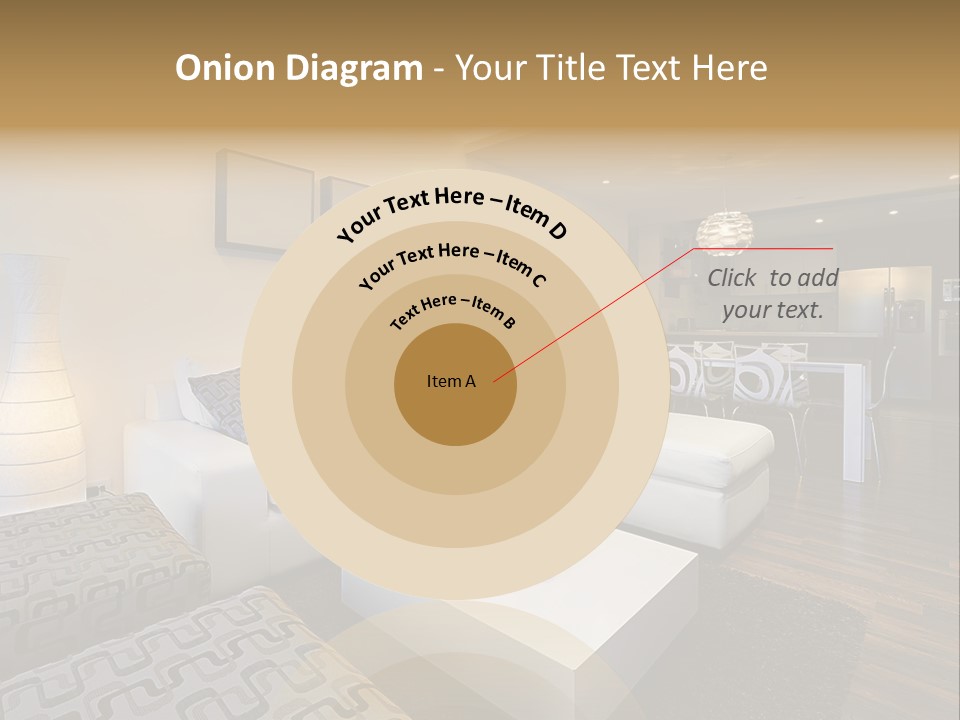 Modern Sofa Beige PowerPoint Template