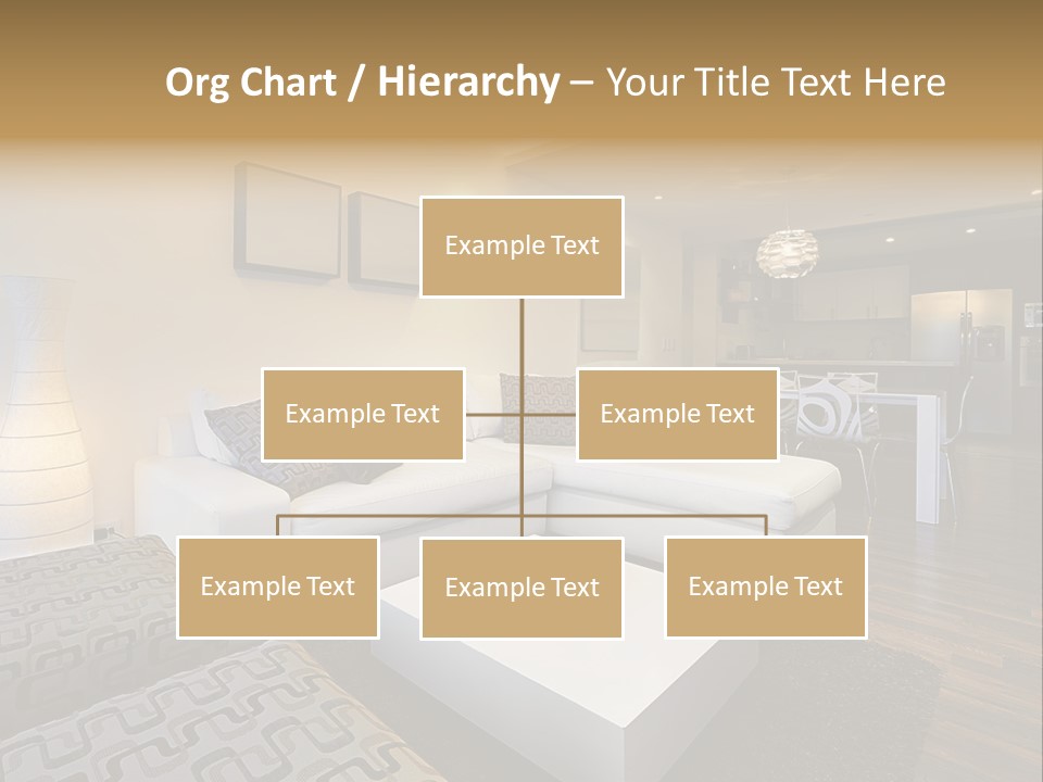 Modern Sofa Beige PowerPoint Template