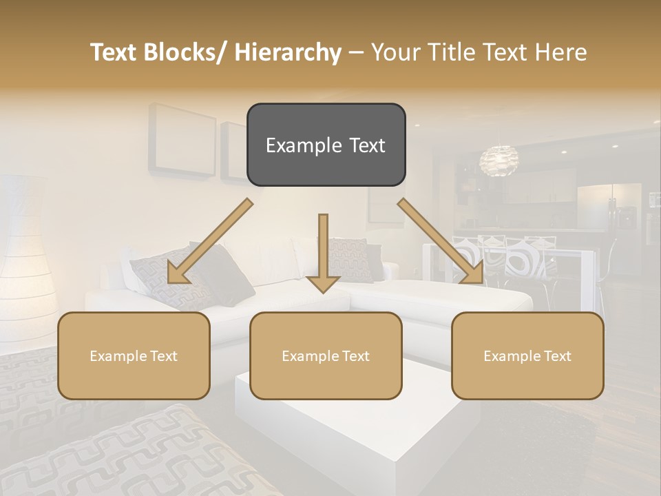 Modern Sofa Beige PowerPoint Template