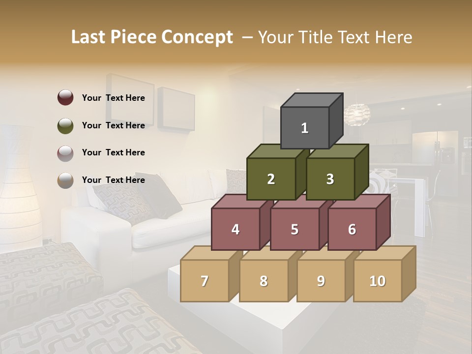 Modern Sofa Beige PowerPoint Template