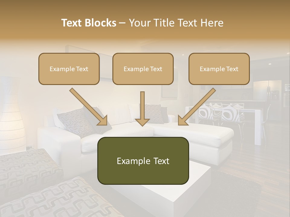 Modern Sofa Beige PowerPoint Template