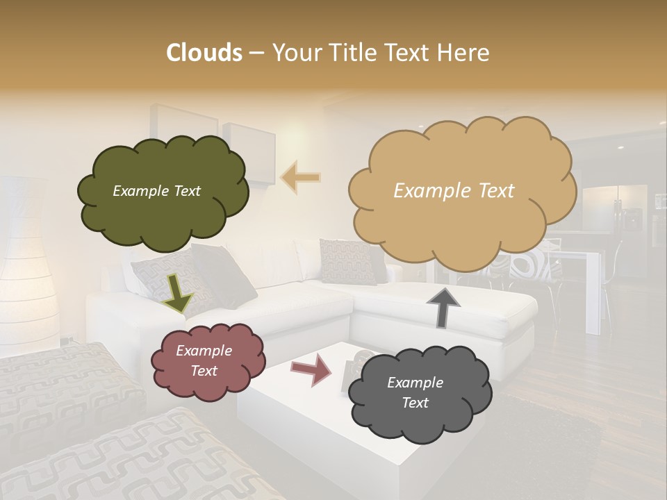 Modern Sofa Beige PowerPoint Template