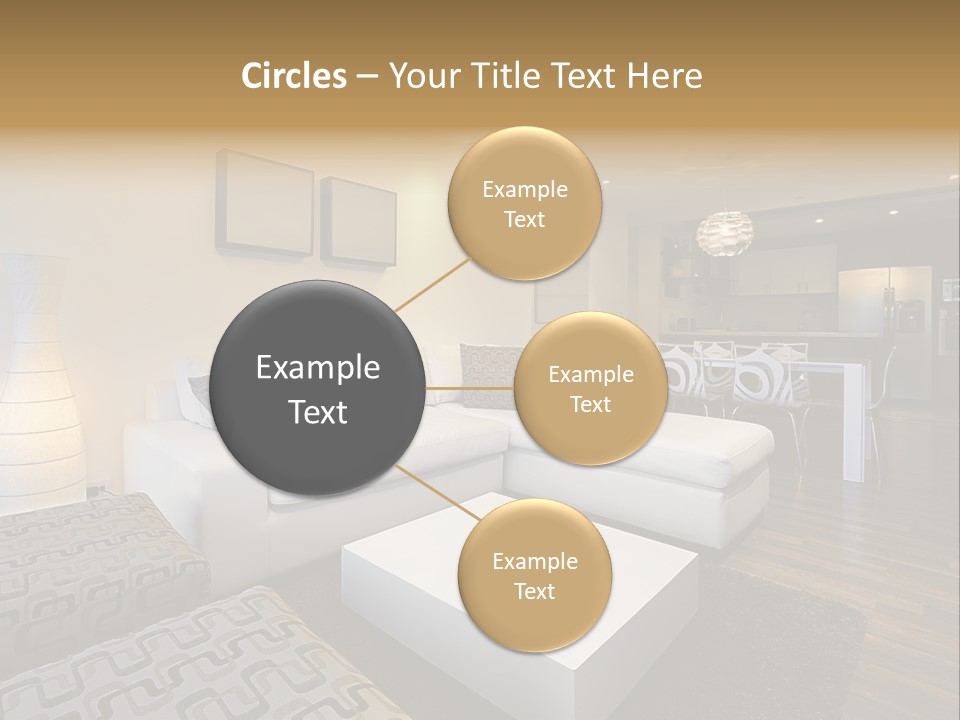 Modern Sofa Beige PowerPoint Template