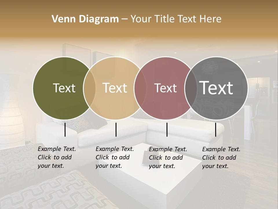 Modern Sofa Beige PowerPoint Template