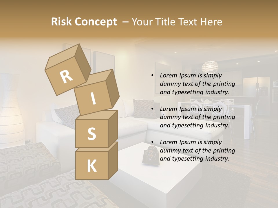 Modern Sofa Beige PowerPoint Template