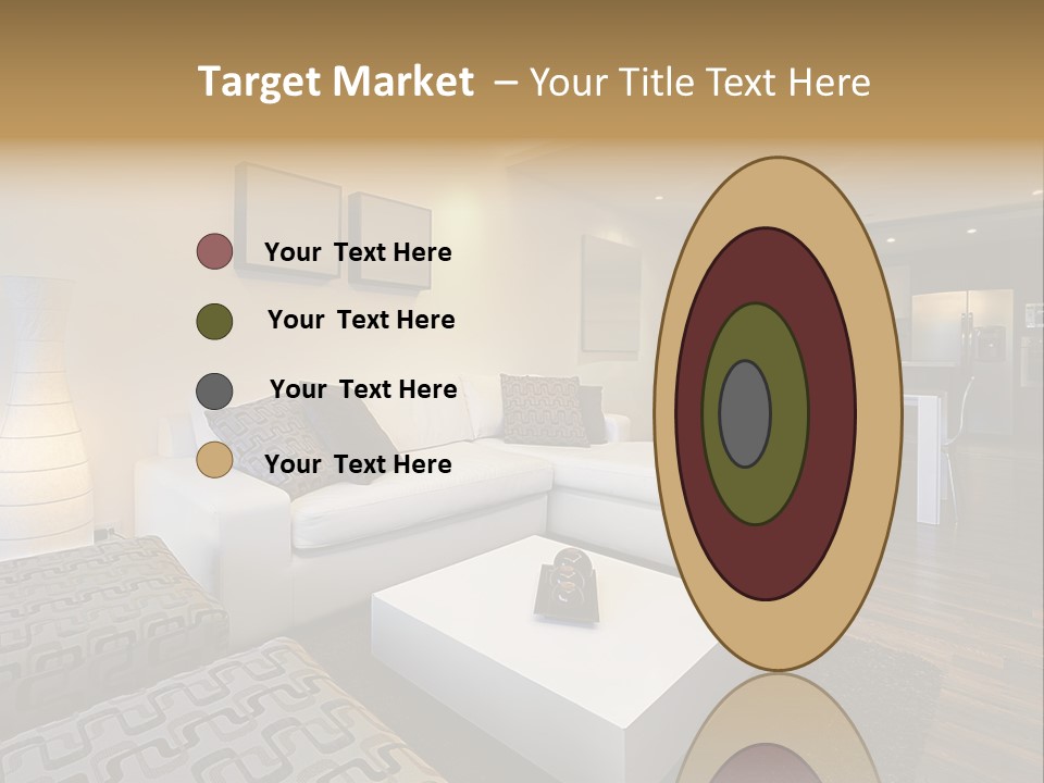 Modern Sofa Beige PowerPoint Template