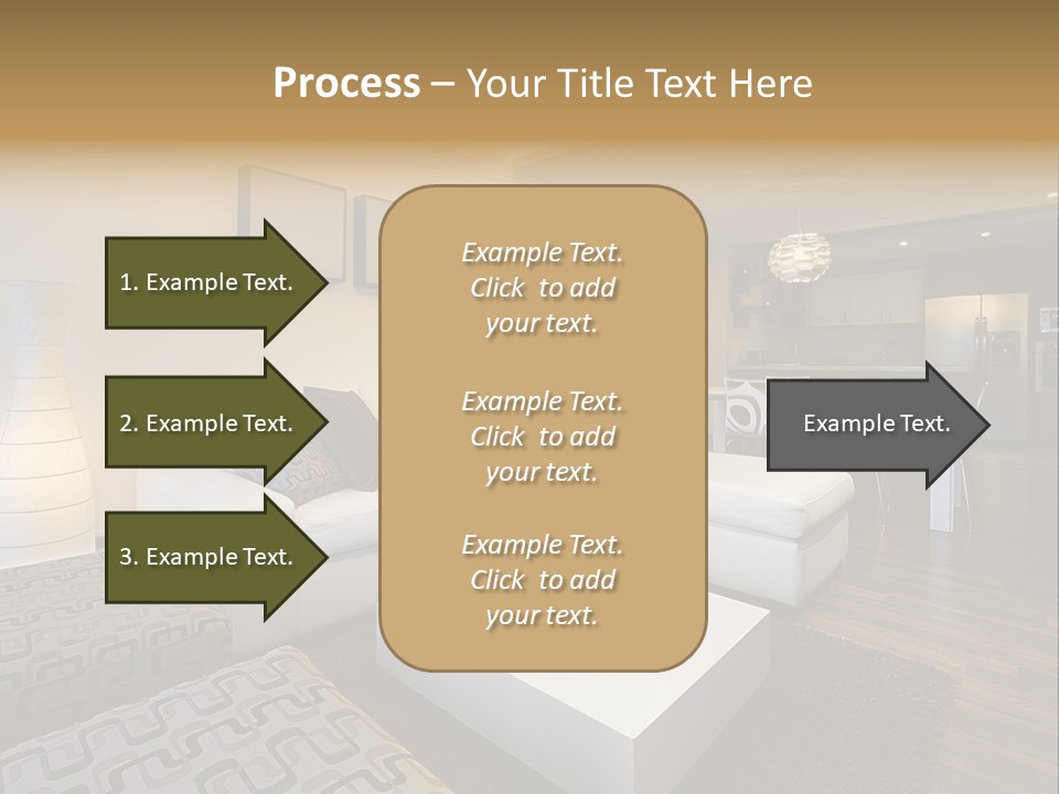 Modern Sofa Beige PowerPoint Template