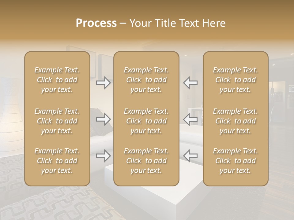 Modern Sofa Beige PowerPoint Template