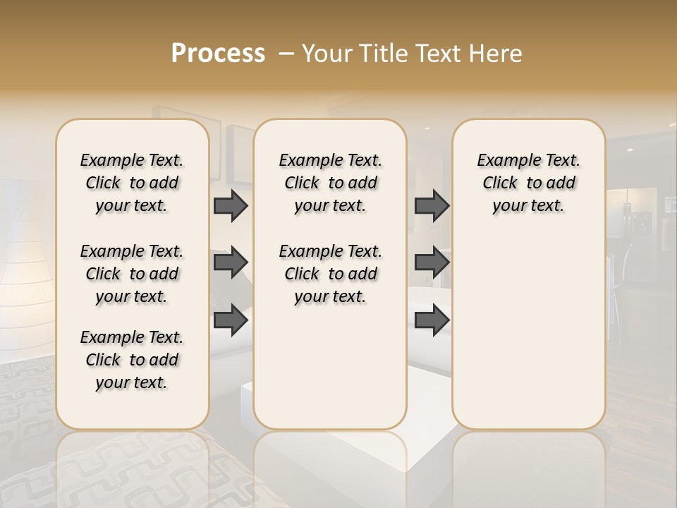 Modern Sofa Beige PowerPoint Template