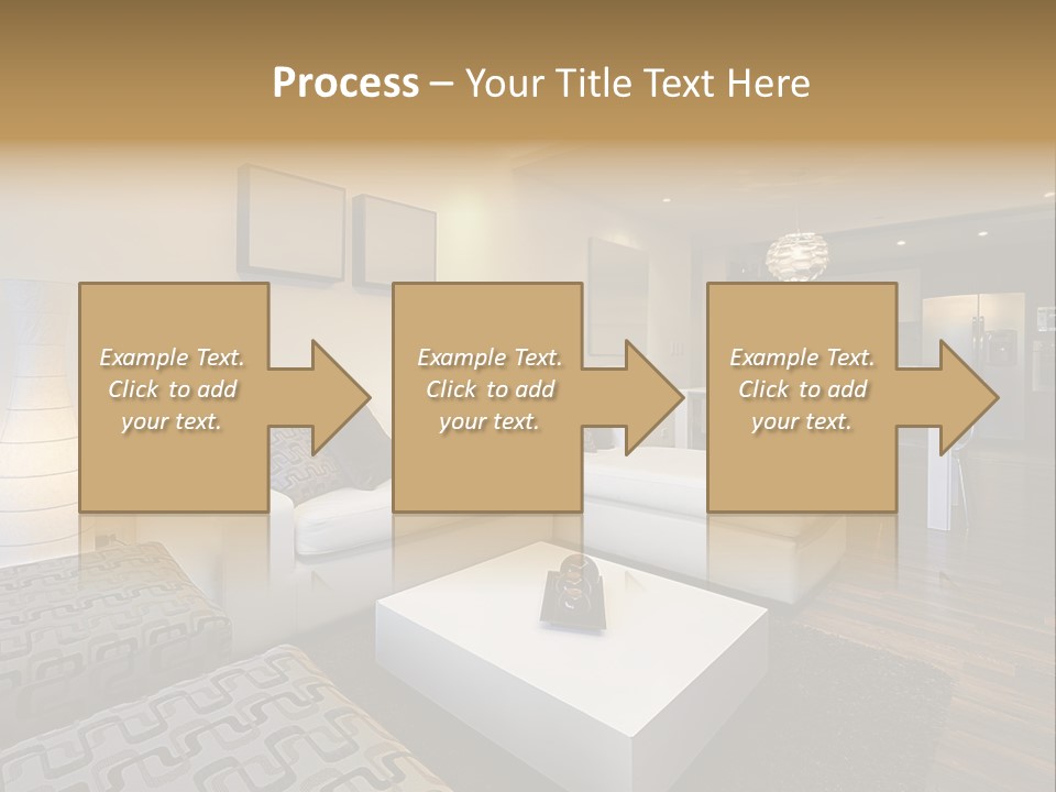 Modern Sofa Beige PowerPoint Template