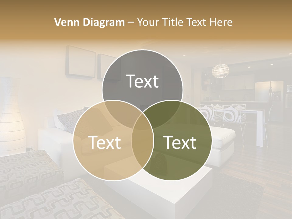 Modern Sofa Beige PowerPoint Template