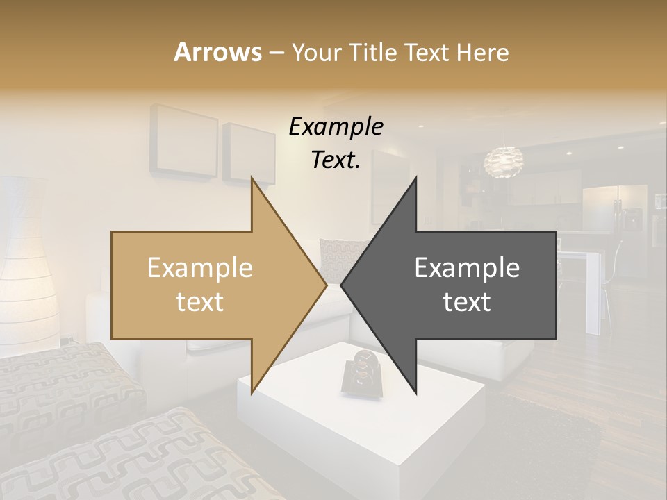 Modern Sofa Beige PowerPoint Template